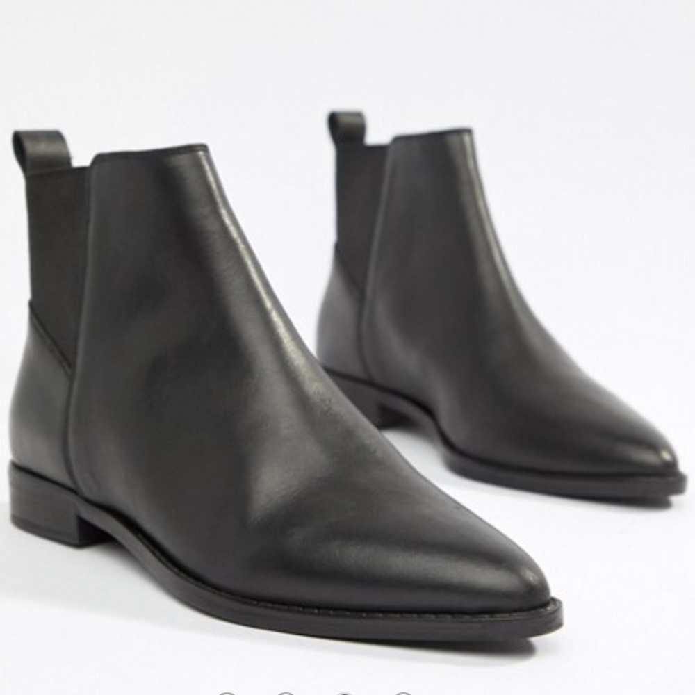 ASOS leather chelsea boots